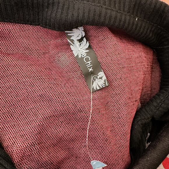 Luna Chix Daisy Floral V-Neck Collar Sleeve Mini Dress Black y2k 90s Small NWOT - Picture 8 of 11